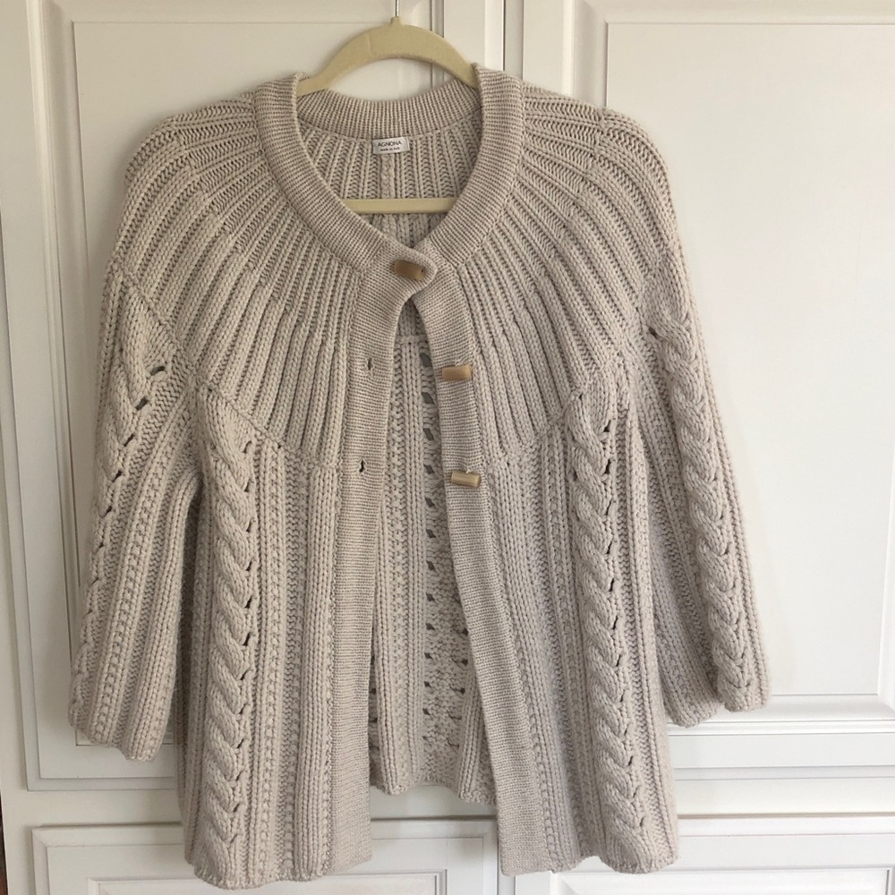 Agnona cable knit cardigan